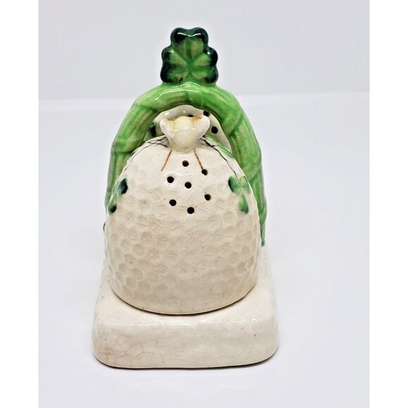 Beehive Salt & Pepper Shakers With Holder Ceramic Bees Japan Vintage - Picture 4 of 8